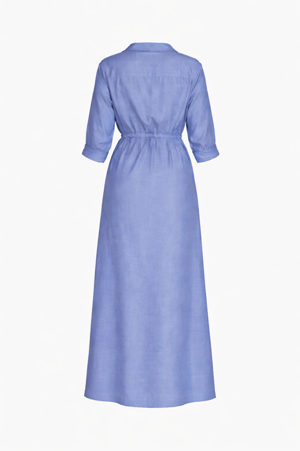 Vestido azul de lino